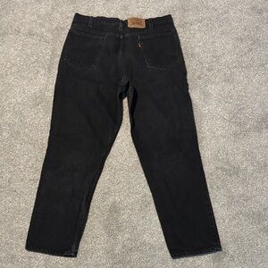 Levi's Men's Orange Tab Black Jeans